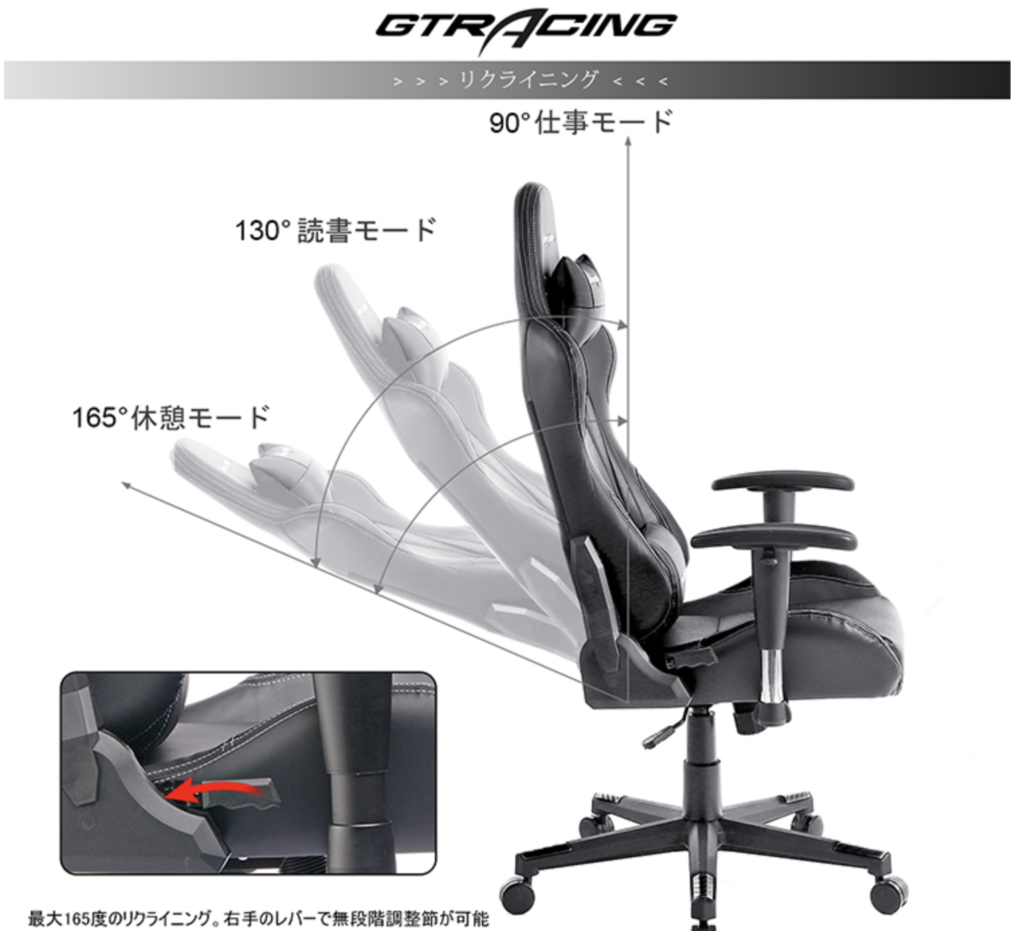 ゲーミングチェア】GTRACING（ジーティーレーシング）のレビュー 